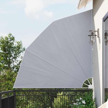 Tenda Laterale per Balcone Pieghevole Grigio 210x210 cm