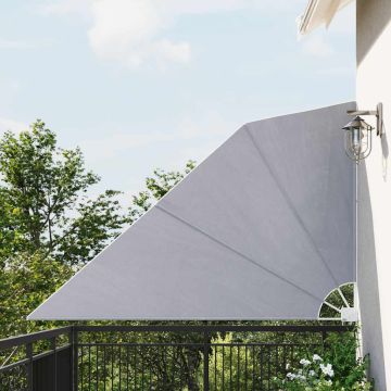 Tenda Laterale per Balcone Pieghevole Grigia 160x240 cm
