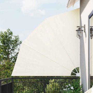 Tenda Laterale per Balcone Pieghevole Crema 210x210 cm