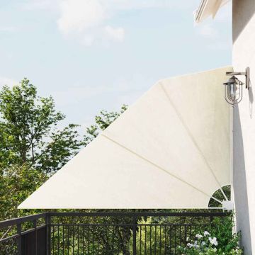 Tenda Laterale per Balcone Pieghevole Crema 160x240 cm