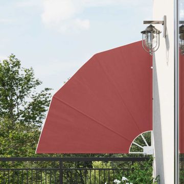 Tenda Laterale per Balcone Pieghevole Terracotta 140x140 cm