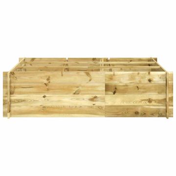 Letto Rialzato 150x100x40 cm in Legno Impregnato