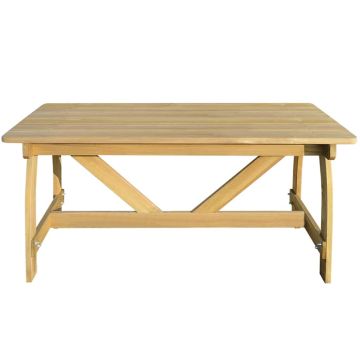 Tavolo da Giardino 150x74x75 cm in Legno di Pino Impregnato