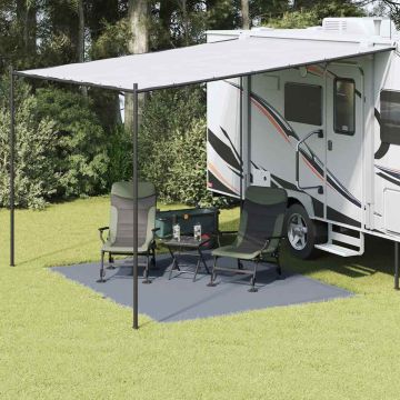 Tappeto da Tenda Blu e Grigio 300 x 250 cm Polietilene