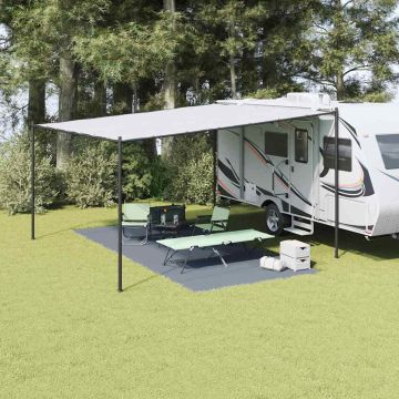 Tappeto da Tenda Blu e Grigio 550 x 250 cm Polietilene