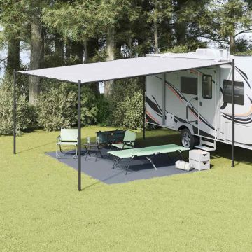 Tappeto da Tenda Blu e Grigio 400 × 300 cm Polietilene