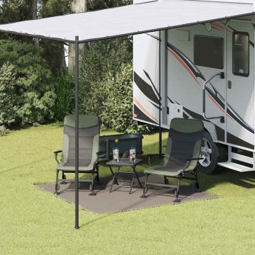 Tappeto da Tenda Grigio chiaro 200 x 200 cm Polietilene
