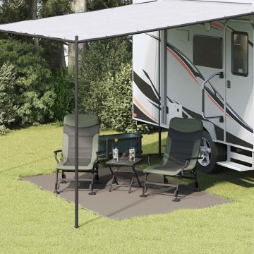 Tappeto da Tenda Grigio chiaro 300 x 200 cm Polietilene