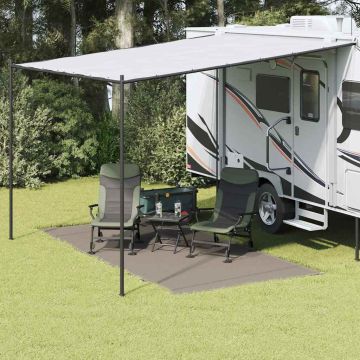 Tappeto da Tenda Grigio chiaro 400 x 200 cm Polietilene