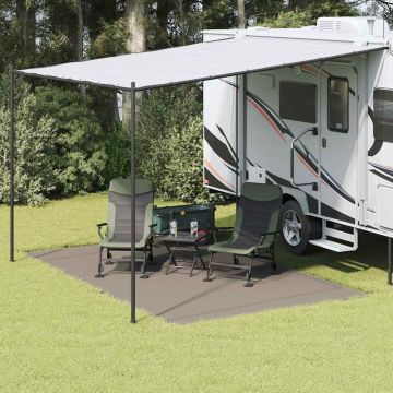 Tappeto da Tenda Grigio chiaro 400 x 250 cm Polietilene