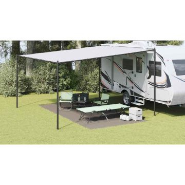 Tappeto da Tenda Grigio chiaro 500 x 250 cm Polietilene