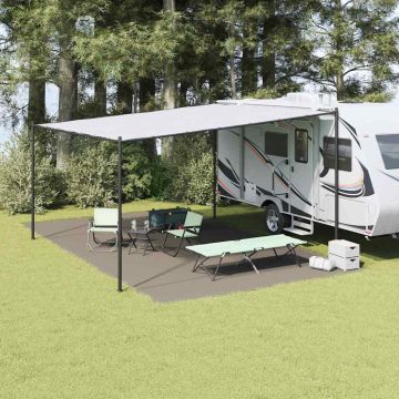 Tappeto da Tenda Grigio chiaro 700 x 400 cm Polietilene