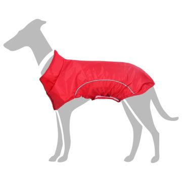 Impermeabile per Cani con Strisce Riflettenti Poliestere XXS