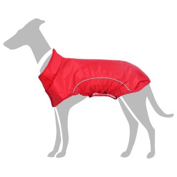Impermeabile per Cani con Strisce Riflettenti Poliestere M