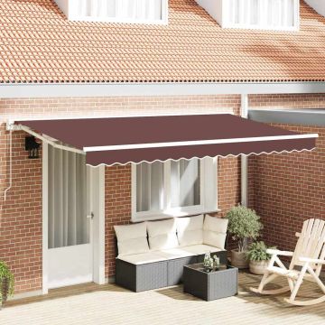 Telo di ricambio per tenda da sole per 4x2 m Marrone Poliestere