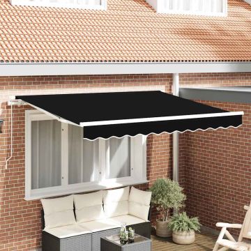 Telo di ricambio per tenda da sole per 3,5x2,5 m Nero