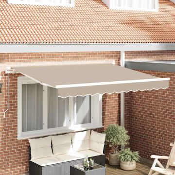 Telo di ricambio per tenda da sole per 2,5x2 m Beige Poliestere