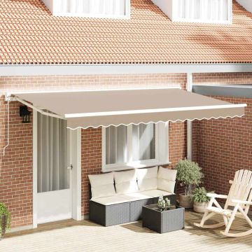 Telo di ricambio per tenda da sole per 4x2 m Beige Poliestere