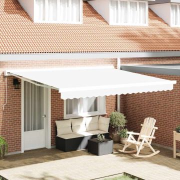 Telo di ricambio per tenda da sole per 4x3.5 m Bianco