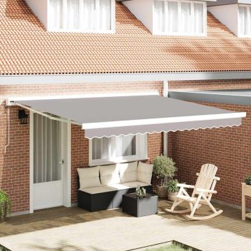 Telo di ricambio per tenda da sole per 4x3 m Grigio Chiaro