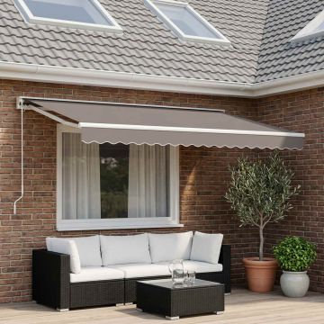 Telo di ricambio per tenda da sole per 5x3 m Grigio Chiaro