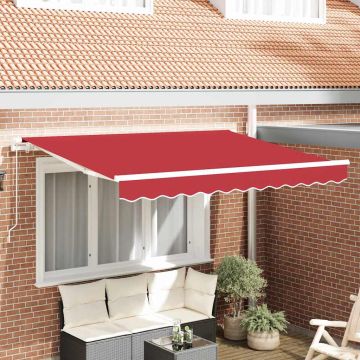 Telo di ricambio per tenda da sole per 2,5x2 m Rosso Poliestere