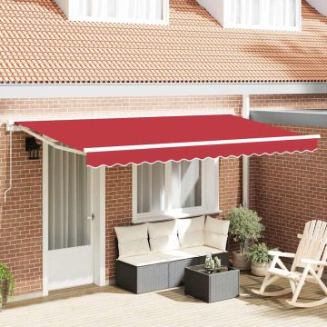 Telo di ricambio per tenda da sole per 4x2 m Rosso Poliestere