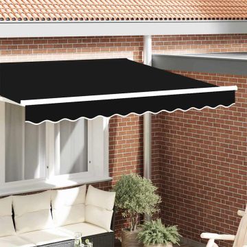 Mantovana di ricambio per 2,5 m Nero Poliestere