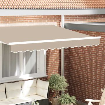 Mantovana di ricambio per 3,5 m Beige Poliestere