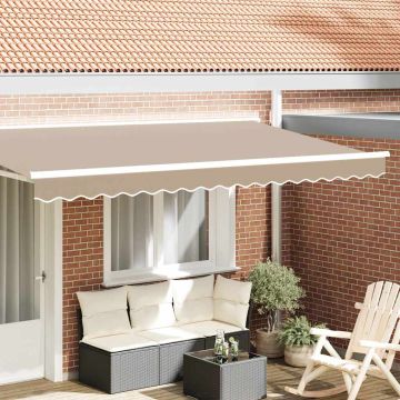 Mantovana di ricambio per 4 m Beige Poliestere