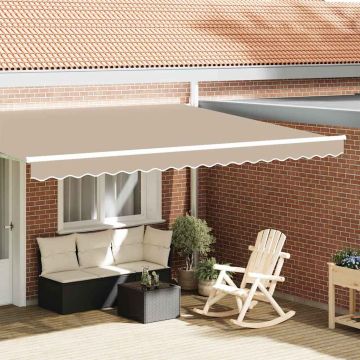 Mantovana di ricambio per 4,5 m Beige Poliestere