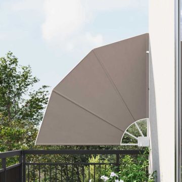 Schermo di Privacy per Balcone 115 x 115 cm Poliestere Tortora