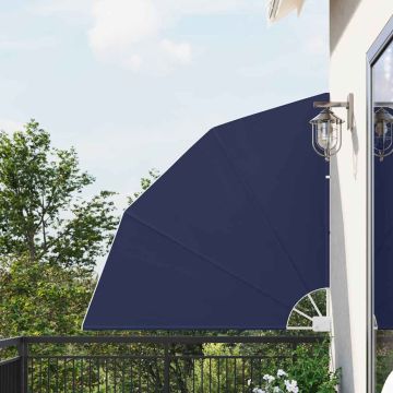 Schermo di Privacy per Balcone 140 x 140 cm Poliestere Blu navy