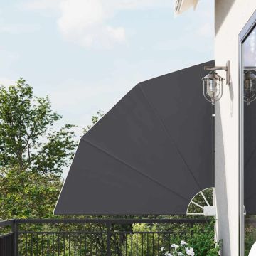 Schermo di Privacy per Balcone 140 x 140 cm Poliestere Nero