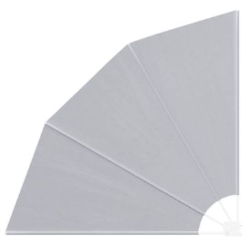 Schermo di Privacy per Balcone 160 x 160 cm Poliestere Grigio