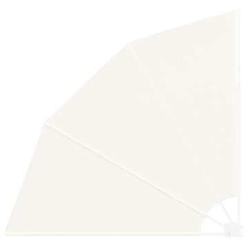 Schermo di Privacy per Balcone 160 x 160 cm Poliestere Crema