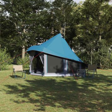 Tenda Tipi con tetto Blu 404 x 370 x 270 cm taffetà