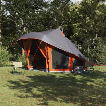 Tenda Tipi Grigio e arancione 508 x 470 x 300 cm taffetà