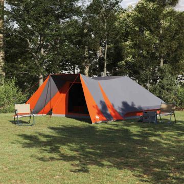 Tenda Tipi 12 persona Grigio e arancione taffetà