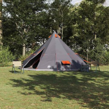 Tenda Tipi Grigio e arancione 560 x 560 x 300 cm taffetà