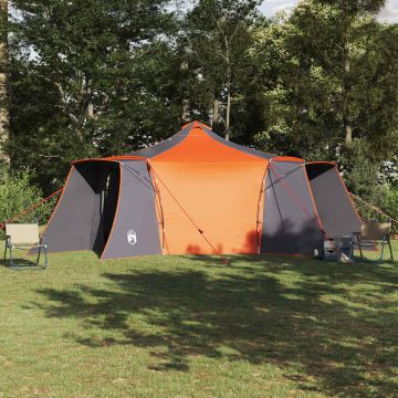 Tenda Tipi 8 persona Grigio e arancione taffetà