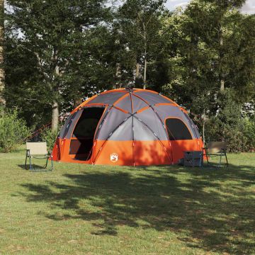Tenda a Cupola Grigio e arancione 475 x 475 x 235 cm taffetà