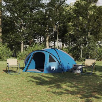 Tenda a Cupola 4 persona Impermeabile Blu taffetà