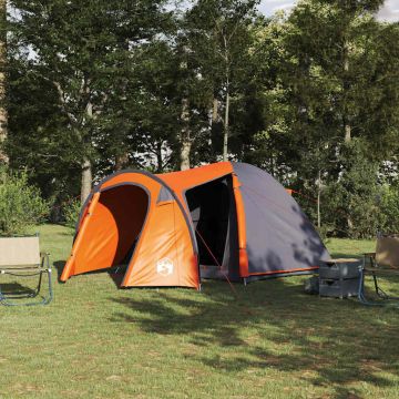 Tenda a Cupola Cupola Grigio e arancione 384 x 254 x 170 cm