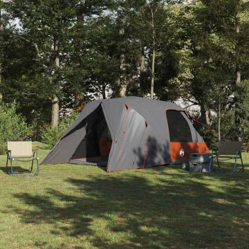 Tenda a Cupola per 4 Persone con tetto Grigio e arancione