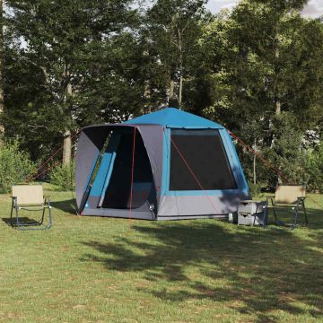 Tenda da campeggio Capanna Blu 420 x 420 x 227 cm Poliestere
