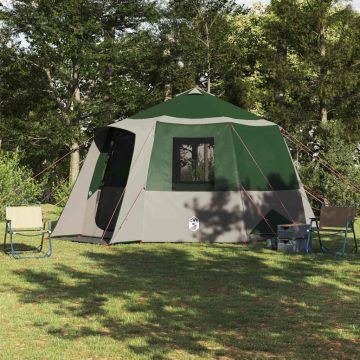 Tenda da campeggio per 12 persone 10 persona Verde e Bianco