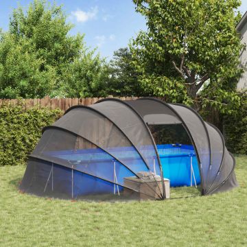 Tenda da piscina a cupola 538 x 440 x 204 cm Trasparente