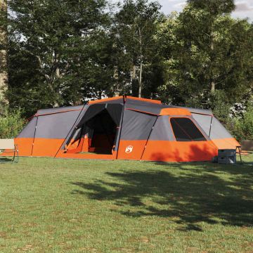 Tenda Familiare 16 persona Grigio e arancione taffetà