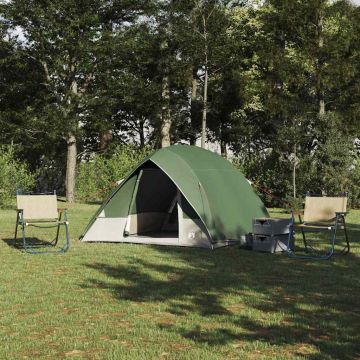 Tenda da campeggio 4 persona Impermeabile Verde taffetà